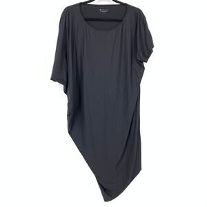 Athleta Sunlover Hilo SPF 50 Dress Womens Size Small Black Asymmetrical Stretch